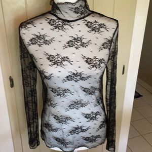 The Limited Black Lace Top. Size M